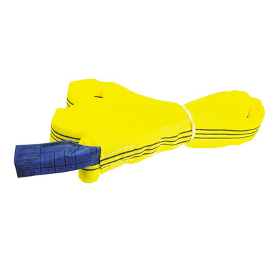 RS PRO 1.5m Yellow Lifting Sling Round, 3t