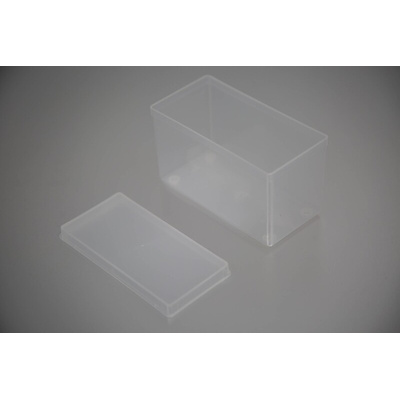 RS PRO 21 Cell Transparent, Grey, Green PP Compartment Box, 425mm x 375mm x 70mm