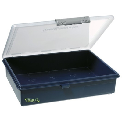 Raaco Blue PP, Adjustable Compartment Box, 56mm x 241mm x 195mm