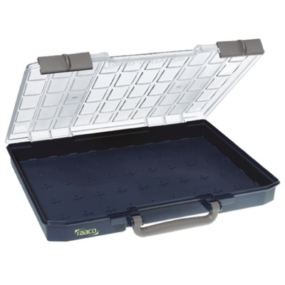 Raaco Blue PC, PP, Adjustable Compartment Box, 57mm x 413mm x 330mm