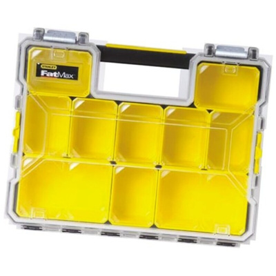 Stanley 10 Cell PP, Adjustable Compartment Box, 116mm x 446mm x 357mm