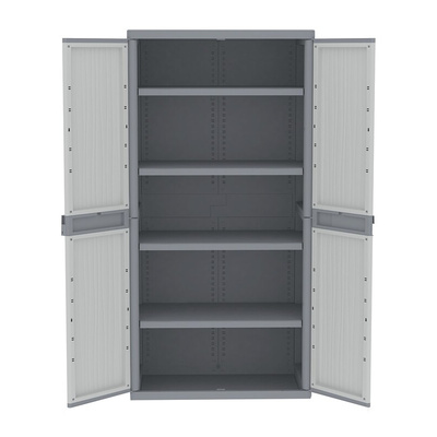 RS PRO 2 Door PP  Lockable Floor Standing Storage Cabinet, 1800 x 897 x 537mm