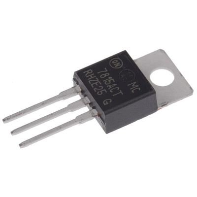 onsemi MC7815ACTG, 1 Linear Voltage, Voltage Regulator 1A, 15 V 3-Pin, TO-220