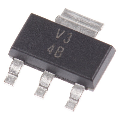 Texas Instruments TLV1117-33CDCY, 1 Low Dropout Voltage, Voltage Regulator 800mA, 3.3 V 3+Tab-Pin, SOT-223