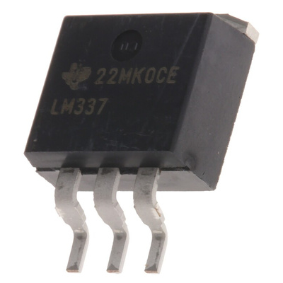 Texas Instruments LM337KTTR, 1 Linear Voltage, Voltage Regulator 1.5A, -37 → -1.2 V 3-Pin, D2PAK (TO-263)