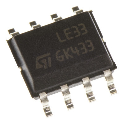 STMicroelectronics LE33CD-TR, 1 Low Dropout Voltage, Voltage Regulator 100mA, 3.3 V 8-Pin, SOIC