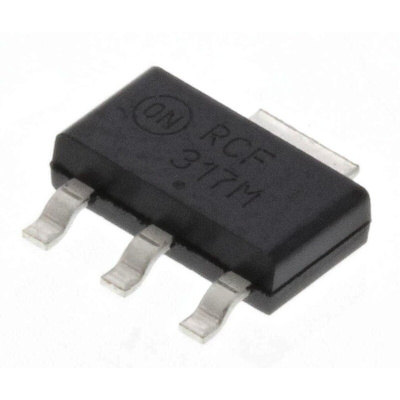 onsemi LM317MSTT3G, 1 Linear Voltage, Voltage Regulator 250mA, 1.2 → 37 V 3+Tab-Pin, SOT-223