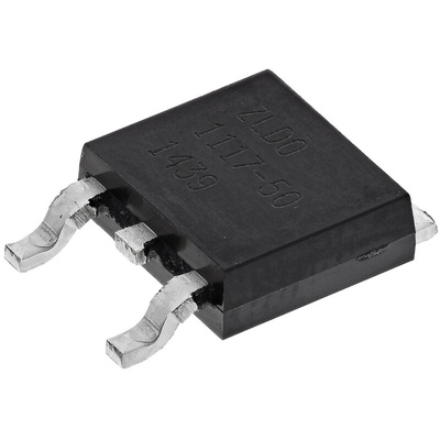 DiodesZetex ZLDO1117K50TC, 1 Linear Voltage, Voltage Regulator 1A, 5 V 3-Pin, TO-252