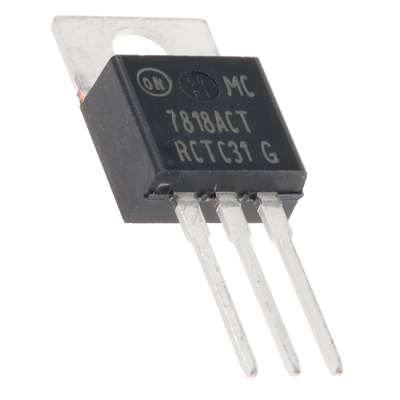 onsemi MC7818ACTG, 1 Linear Voltage, Voltage Regulator 2.2A, 18 V 3-Pin, TO-220