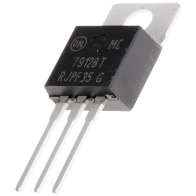 onsemi MC7912BTG, 1 Linear Voltage, Voltage Regulator 1A, -12 V 3-Pin, TO-220