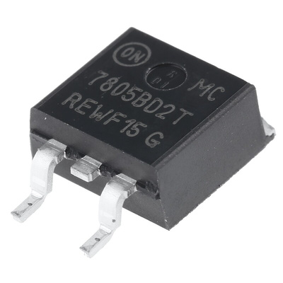 onsemi NCV7805BD2TR4G, 1 Linear Voltage, Voltage Regulator 2.2A, 5 V 3-Pin, D2PAK