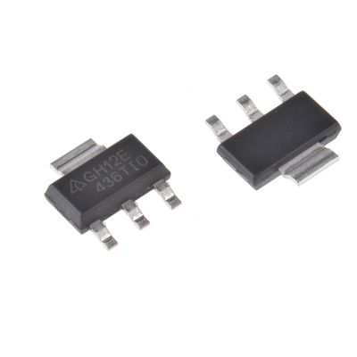 DiodesZetex AP2114H-3.3TRG1, 1 Low Dropout Voltage, Voltage Regulator 1 (Min)A, 3.3 V 3+Tab-Pin, SOT-223