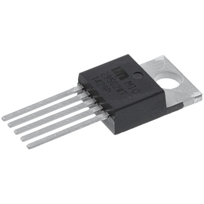 Microchip MIC29502WT, 1 Low Dropout Voltage, Voltage Regulator 5A, 1.25 → 26 V 5-Pin, TO-220