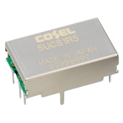 Cosel 1.56W Isolated DC-DC Converter Through Hole, Voltage in 4.5 → 9 V dc, Voltage out 12V dc
