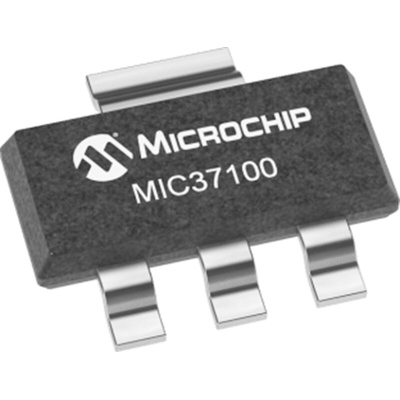 Microchip MIC37100-3.3WS, 1 Low Dropout Voltage, Voltage Regulator 1A, 3.3 V 3 + Tab-Pin, SOT-223