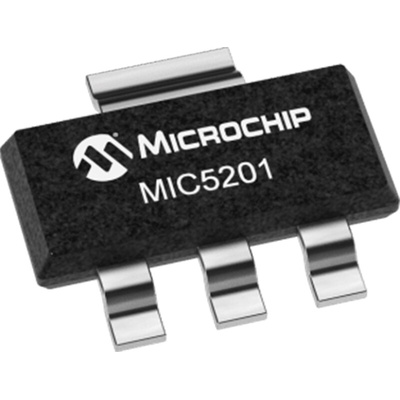 Microchip MIC5201YM, 1 Low Dropout Voltage, Voltage Regulator 200mA, 1.24 → 26 V 8-Pin, SOIC