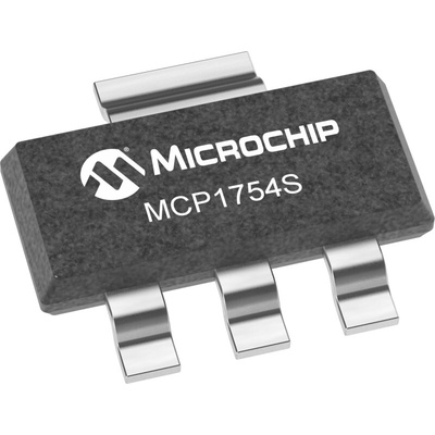 Microchip MCP1754ST-3302E/DB, 1 Low Dropout Voltage, LOD Voltage Regulator 150mA, 3.3 V