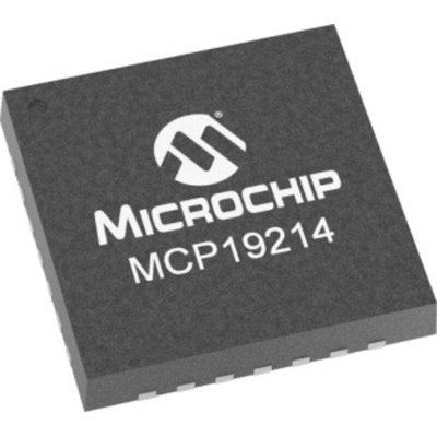 Microchip MCP19214-E/MQ, Dual Buck Boost Switching, Buck Boost Controller 35A, 4.75 → 5.25 V, 2 MHz 28-Pin, QFN