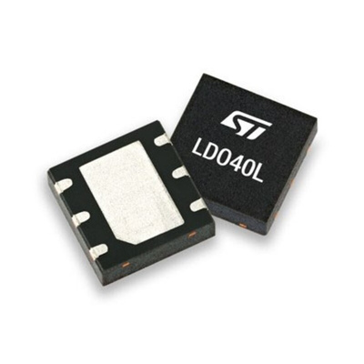 STMicroelectronics LDO40LPU33RY, 1 Linear Voltage, Voltage Regulator 400mA, 3.3 V 6-Pin, DFN
