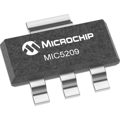 Microchip MIC5209-5.0YS-TR, 1 Low Dropout Voltage, Linear Voltage Regulator 500mA, 1.8 - 15 V