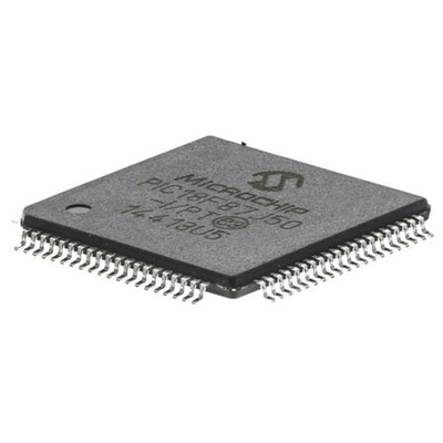 Microchip PIC18F87J50-I/PT, 8bit PIC Microcontroller, PIC18F, 48MHz, 128 kB Flash, 80-Pin TQFP