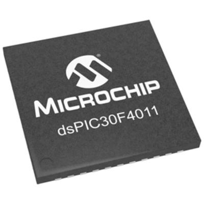 DSPIC30F4011-30I/ML Microchip dsPIC30F, 16bit Digital Signal Processor 30MIPS 1.024 kB, 48 kB Flash 44-Pin QFN