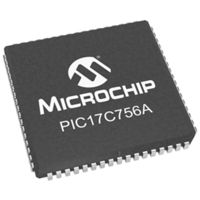 Microchip PIC17C756A-33I/L, 8bit PIC Microcontroller, PIC17, 33MHz, 16K EPROM, 68-Pin PLCC