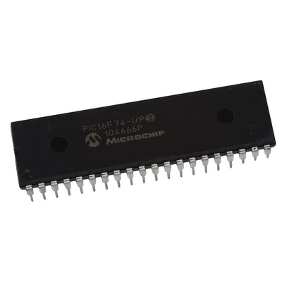Microchip PIC16F74-I/P, 8bit PIC Microcontroller, PIC16F, 20MHz, 4K Flash, 40-Pin PDIP