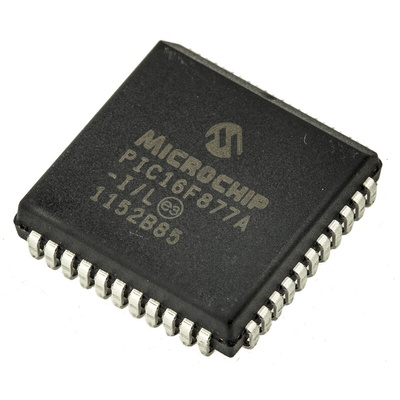 Microchip PIC16F877A-I/L, 8bit PIC Microcontroller, PIC16F, 20MHz, 14.3 kB, 256 B Flash, 44-Pin PLCC