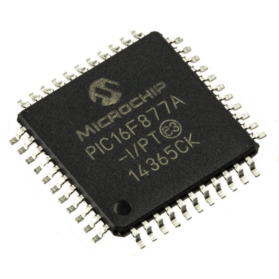 Microchip PIC16F877A-I/PT, 8bit PIC Microcontroller, PIC16F, 20MHz, 14.3 kB, 256 B Flash, 44-Pin TQFP