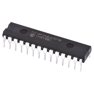 Microchip PIC18F248-I/SP, 8bit PIC Microcontroller, PIC18F, 40MHz, 16 kB, 256 B Flash, 28-Pin SPDIP