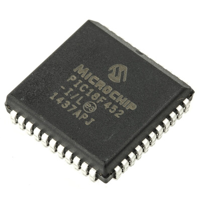 Microchip PIC18F452-I/L, 8bit PIC Microcontroller, PIC18F, 40MHz, 32 kB Flash, 44-Pin PLCC