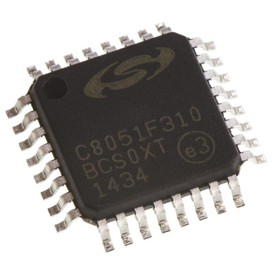 Silicon Labs C8051F310-GQ, 8bit 8051 Microcontroller, C8051F, 25MHz, 16 kB Flash, 32-Pin LQFP