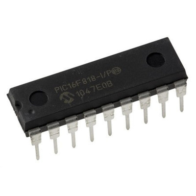 Microchip PIC16F818-I/P, 8bit PIC Microcontroller, PIC16F, 20MHz, 1.792 kB, 128 B Flash, 18-Pin PDIP