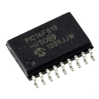 Microchip PIC16F818-I/SO, 8bit PIC Microcontroller, PIC16F, 20MHz, 1.792 kB, 128 B Flash, 18-Pin SOIC