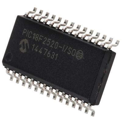 Microchip PIC18F2520-I/SO, 8bit PIC Microcontroller, PIC18F, 40MHz, 32 kB, 256 B Flash, 28-Pin SOIC