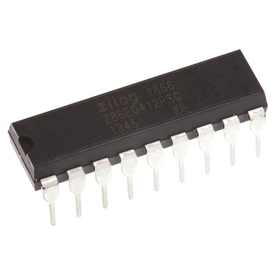 Zilog Z86E0412PSG1866, 8bit Z8 Microcontroller, Z8, 12MHz, 1 kB EPROM, 18-Pin PDIP