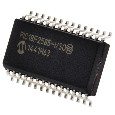 Microchip PIC18F2585-I/SO, 8bit PIC Microcontroller, PIC18F, 40MHz, 1.024 kB, 48 kB Flash, 28-Pin SOIC