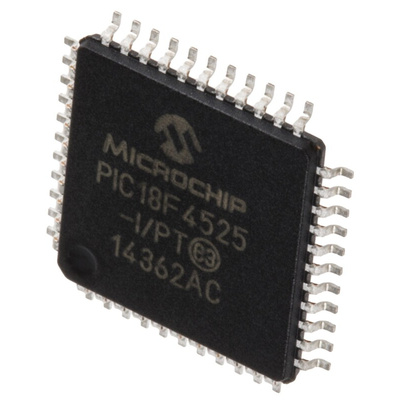Microchip PIC18F4525-I/PT, 8bit PIC Microcontroller, PIC18F, 40MHz, 1.024 kB, 48 kB Flash, 44-Pin TQFP