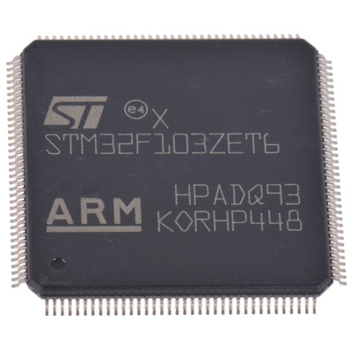 STMicroelectronics STM32F103ZET6, 32bit ARM Cortex M3 Microcontroller, STM32F1, 72MHz, 512 kB Flash, 144-Pin LQFP
