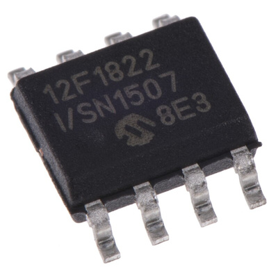Microchip PIC12F1822-I/SN, 8bit PIC Microcontroller, PIC12, 32MHz, 256 B, 2K x 14 words Flash, 8-Pin SOIC