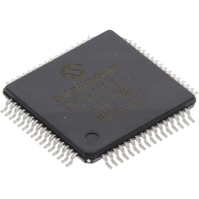 Microchip PIC16F1947-I/PT, 8bit PIC Microcontroller, PIC16F, 32MHz, 28 kB Flash, 64-Pin TQFP