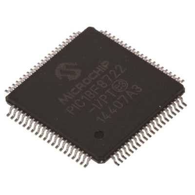 Microchip PIC18F46K22-I/PT, 8bit PIC Microcontroller, PIC18F, 64MHz, 64 kB Flash, 44-Pin TQFP