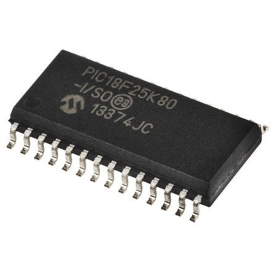Microchip PIC18F25K80-I/SO, 8bit PIC Microcontroller, PIC18F, 64MHz, 32 kB Flash, 28-Pin SOIC
