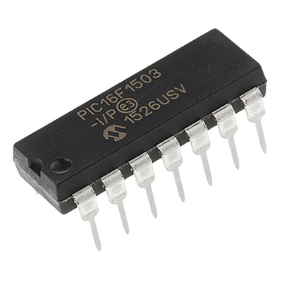 Microchip PIC16F1503-I/P, 8bit PIC Microcontroller, PIC16F, 20MHz, 2048 words Flash, 14-Pin PDIP