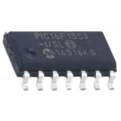 Microchip PIC16F1503-I/SL, 8bit PIC Microcontroller, PIC16F, 20MHz, 2048 words Flash, 14-Pin SOIC