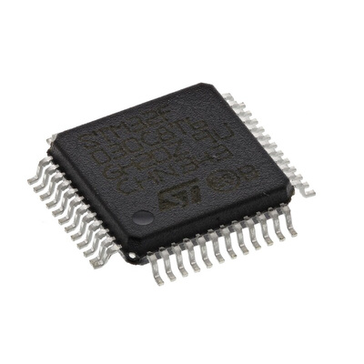 STMicroelectronics STM32F030C8T6, 32bit ARM Cortex M0 Microcontroller, STM32F0, 48MHz, 64 kB Flash, 48-Pin LQFP