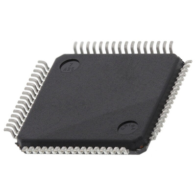 STMicroelectronics STM32F030R8T6, 32bit ARM Cortex M0 Microcontroller, STM32F0, 48MHz, 64 kB Flash, 64-Pin LQFP