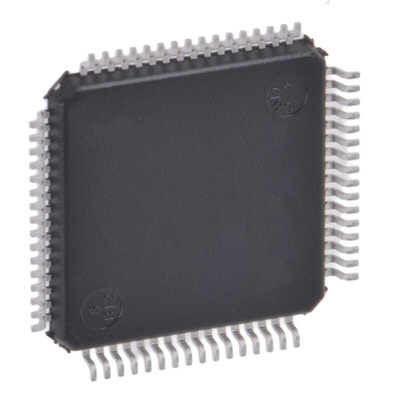 STMicroelectronics STM32F405RGT6TR, 32bit ARM Cortex M4 Microcontroller, STM32F4, 168MHz, 1.024 MB Flash, 64-Pin LQFP