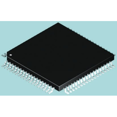 DSPIC33FJ64GS608-I/PT Microchip, 16bit Digital Signal Processor 50kHz 64 kB Flash 80-Pin TQFP